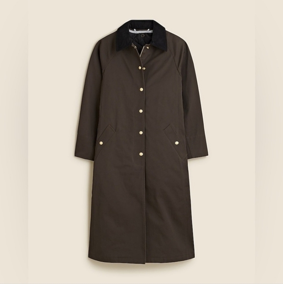 J. Crew Long Barn Coat dark brown size Small Petite NWT Style CC956 - Picture 2 of 13